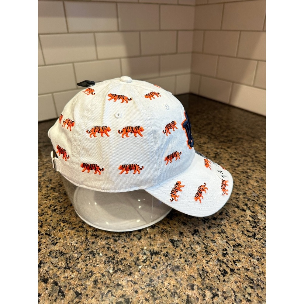 Auburn Tigers '47 Clean Up Adjustable Hat White Orange Tiger Print - Picture 4 of 9